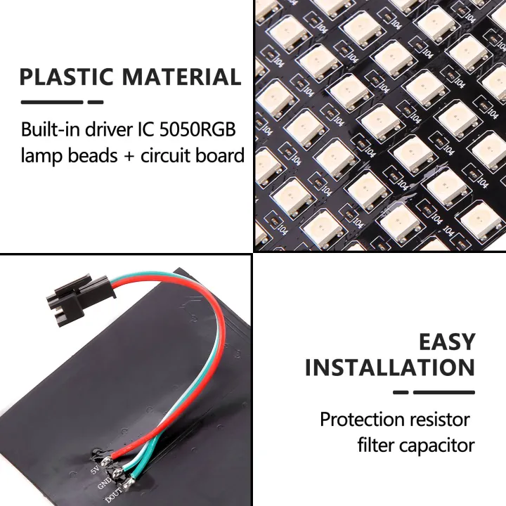LED%20Matrix%20Panel,%20WS2812B%20RGB%20832%20Pixels%20Digital%20Flexible%20Dot%20Matrix%20Individually%20Addressable%20LED%20Display%20Screen%20-%20Image%203