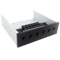 6 Way Hard Disk Selector Controller Hard Drive Power Switch Module for Desktop Computer Support 2.5/3.5 Inch SATA HDD. 