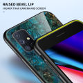 Marble Tempered Glass Phone Case For Samsung Galaxy M51 M31S M31 M21 M11 Hard Back Cover For Samsung M30S Anti-fall Case Coques. 