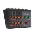 Professional Sound Mixer Karaoke Mixer 8 Channel Studio Audio Dj Mixing Console Amplifier Digital Mini Microphone Sound. 