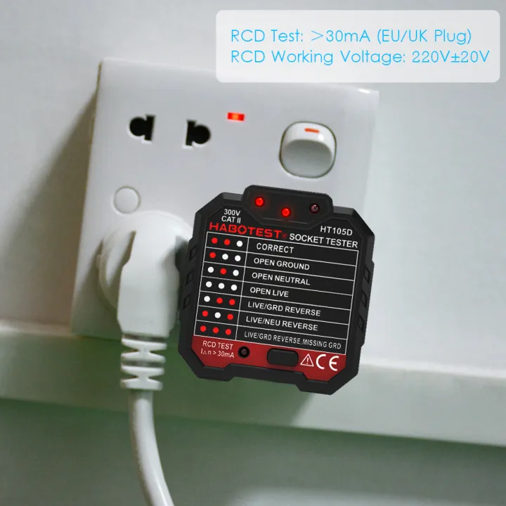 KOGEEK%20HABOTEST%20Advanced%20GFCI%20Electric%20Socket%20Tester%20Automatic%20Neutral%20Live%20Earth%20Wire%20Testing%20Circuit%20Polarity%20Detector%20Wall%20Plug%20Breaker%20Finder%20Electric%20Leakage%20Test%20-%20Image%209