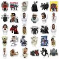 NEW 10/30/60Pcs Funny Game Skibidi Toilet Anime Stickers Graffiti Notebook Suitcase Vinyl Waterproof Decals Sticker for Kid Toy Gift. 