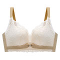 TZ Summer Women's Fashion Underwear Small Chest Push Up Big Lace Edge Breathable Push Up Accessory Breast Push Up Bra Set. 