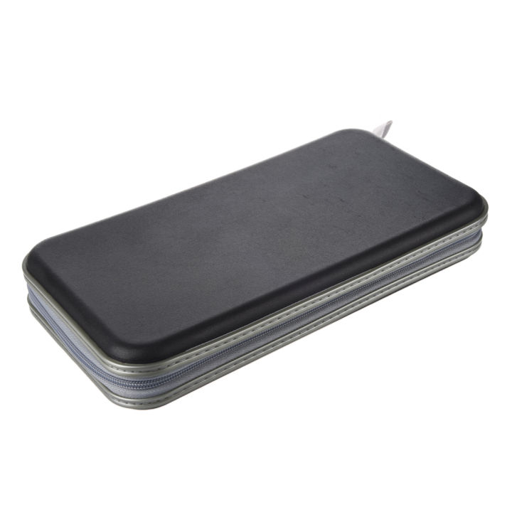 80 Disc Album CD DVD Carry Cover Case Wallet Storage Holder Bag Hard Box - Black