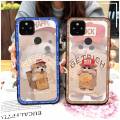 Anti-dust Shockproof Phone Case For Google Pixel 4A 5G Couple TPU Full wrap Soft case Protective Fashion Design Cartoon. 