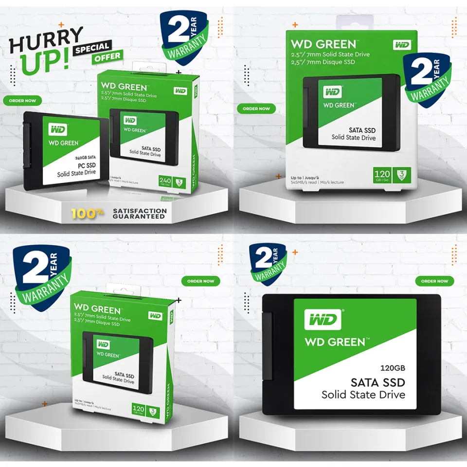 WD Green 120GB 240GB 480GB SSD Solid State Drives Western Digital