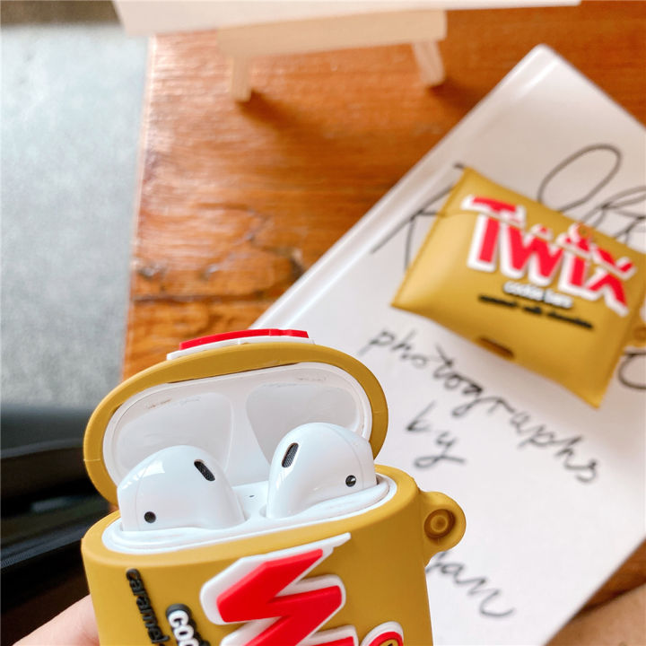 Cartoon%20Twix%20Mike%20Chocolate%20Cookie%20Bars%20Wireless%20Bluetooth%20Earphone%20Case%20For%20Pro%202%201%20Cute%203d%20Soft%20Silicon%20Headset%20Cover%20-%20Image%203