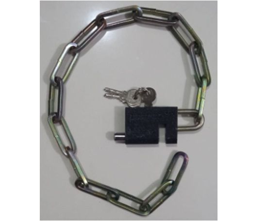 Strong Metal Chain with Lock for Locking Luggage Bikes Gates