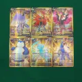 【DIV MALL】English Pokemon Cards Charizard Pikachu Vmax MEGA Vstar Letters Gift Game Collection Card Toy Holo Rainbow. 