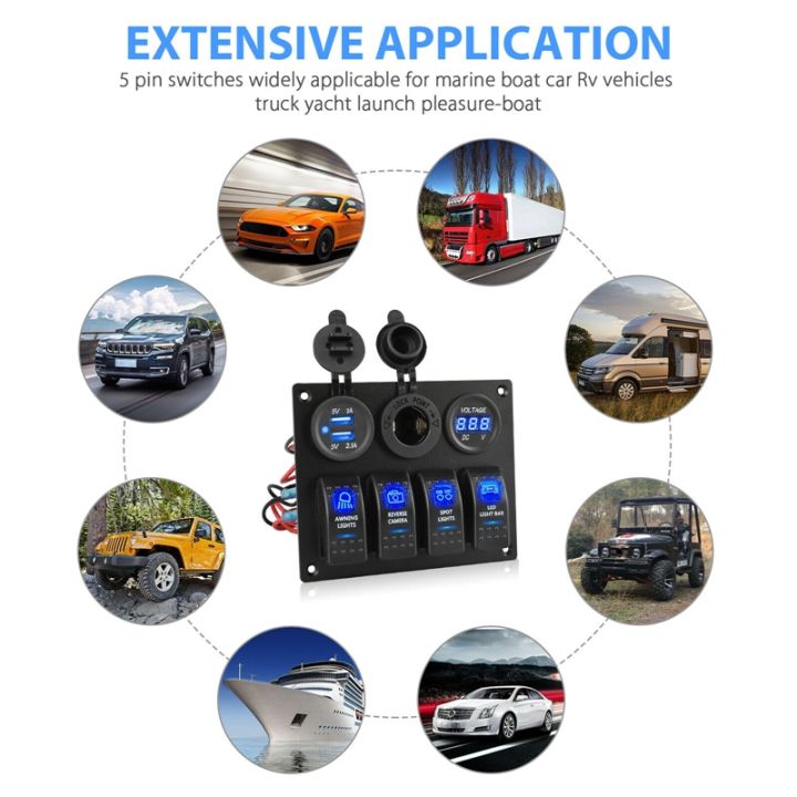 12-24V%204%20Gang%20Toggle%20Blue%20LED%20Rocker%20Switch%20Panel%20Circuit%20Breaker%20Waterproof%20for%20Car%20Marine%20Boat%20-%20Image%209