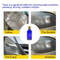 【With Cloth】 30ML Car Headlight Repair Kit Oxidation Rearview Coating Headlight Polishing Anti-scratch Liquid. 