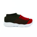 SPLENDOR Knitted Olive Green Casual Shoes for Kids - WAVES. 