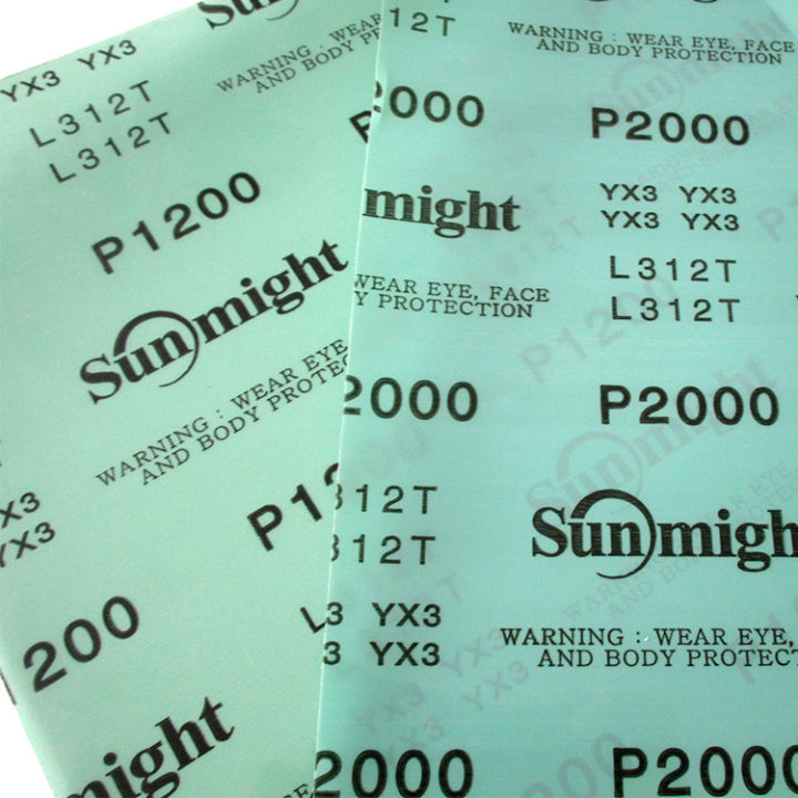 Korean%20Sun%20230*280mm%20Waterproof%20Sandpaper%20Green%20Polyester%20Film%20Polishing%20Square%20Sandpaper%20Wet%20and%20Dry%20Dual-Use%20-%20Image%204