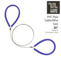 PVC Pipe Cable Tubing Saw - 36” - 304 Stainless Steel Serrated Cutting Cable. 