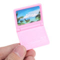 2Pcs/Set Simulation Mini Laptop Computer 1:12 Dollhouse Miniature Fashion Crafts MJK. 