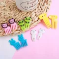 20pcs Random Color Animal Fruit Forks, Dessert Forks for Family Gatherings. 