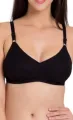 Black Basic Cotton Bra. Size 30B 32B  34B  36B  38B  40B  42B. 