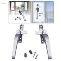 Window Handles, Right/Left Hand Aluminum Alloy Door Handle with Locks Handle Replacement, Casement Locking Handle for Door and Window , Left. 