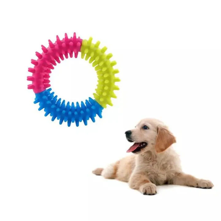 Fresh Look at Dog Biting Ring Toy Dog Soft Rubber