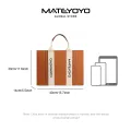 MATEYOYO Felt Bag Classical Tote Bag Felt Bag Thickened High-Capacity Shopping Handbag Daily Commuting Bakery Coffee Shop Shoulder Bag Simple And Fashionable Office Handbag. 