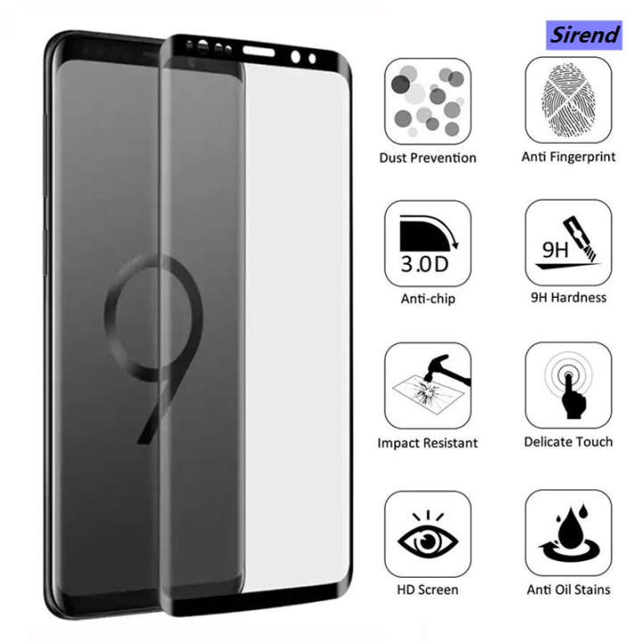 Sirend Tempered Glass for Samsung Note 9 8 S9 S8 Plus S7 S6 Edge Protective Glas Screen Protector on Galaxy Not 8s 9s 7s S 9 8 7 6 Film