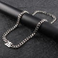 N XL Fu Brian Seven Brothers with the same Cuban necklace European and American men's personality clavicle chain thickened stainless steel jewelry. 