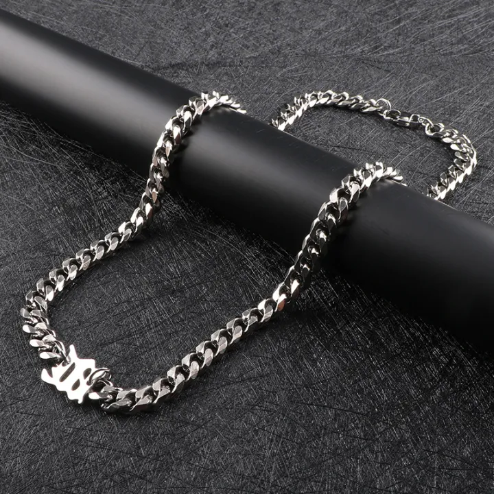 N%20XL%20Fu%20Brian%20Seven%20Brothers%20with%20the%20same%20Cuban%20necklace%20European%20and%20American%20men's%20personality%20clavicle%20chain%20thickened%20stainless%20steel%20jewelry%20-%20Image%202