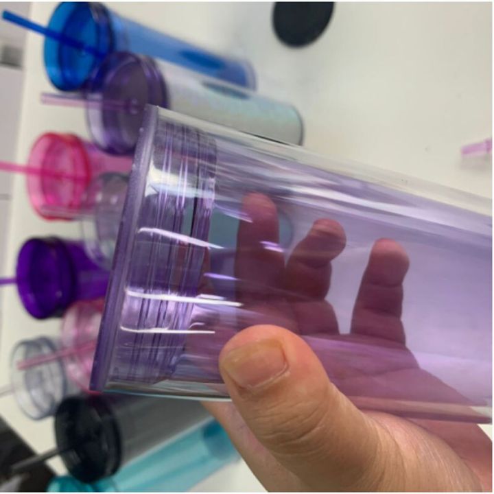 16oz%2019oz%20color%20chang%20cup%20double-layer%20plastic%20straw%20with%20cover%20acrylic%20straight%20cup%20travel%20water%20cup%20tumbler%20wedding%20gift%20-%20Image%206