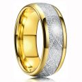 Stainless Steel Ring Gold Black Silver Blue Green Color CZ Brushed Men's Engagement Wedding Band TOP Jewelry Wholesale. 
