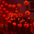 Auoyo 1.5M/3M Spring Festival Lantern String Celebration Red Lantern Festival Atmosphere Decoration Curtain Light String Chinese Red Lanterns Decorations New Year Lantern Hanging Lanterns. 