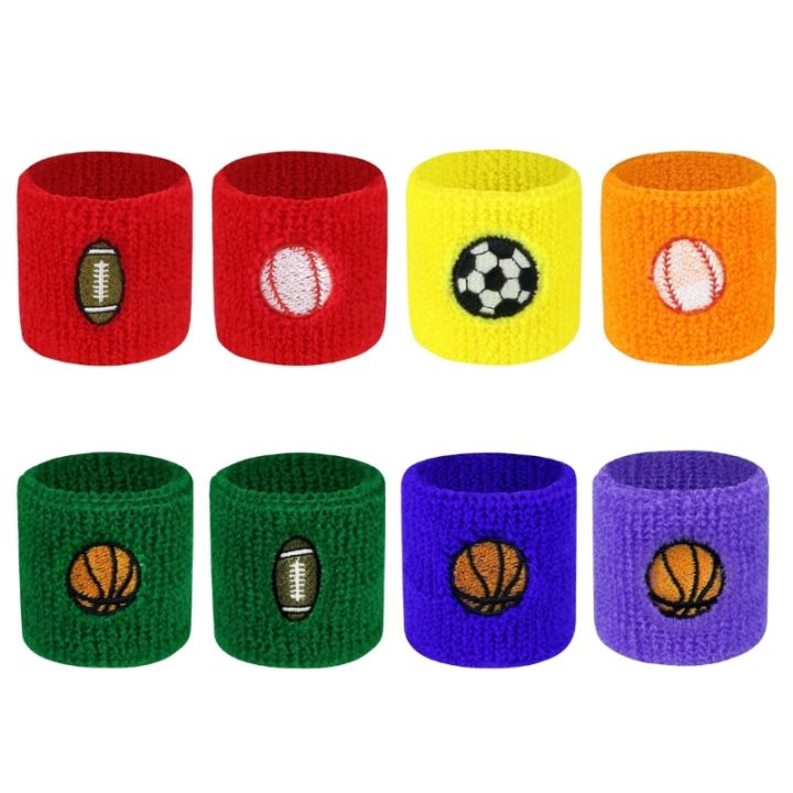 Kids Wrist Sweatband Tennis Sport Wristband Volleyball Football Elastic Wrist Brace Support Sweat Band Towel Bracelet Protector