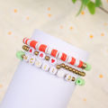 Christmas Bohemian Style Soft Ceramic Beaded Bracelet Men and Women Hundred Bracelets. 