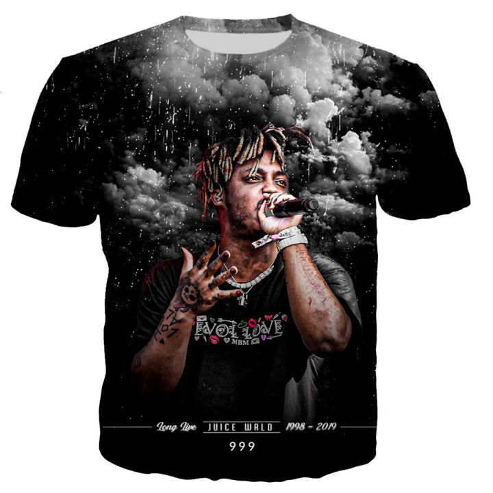 Rapper Juice WRLD T shirts men/women new fashion 3D Juice WRLD printed T-shirt casual Harajuku style streetwear tops tees