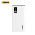 ASPOR A330 Power Bank With LED Digital Display Original 10000mAh Capacity 12W Max Output, Type-C And Micro USB Input, 2 USB Output, A323 10000mah power bank new version. 