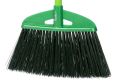 OUTDOOR BROOM WITH 120CM PLASTIC COATED METAL HANDLE - FEATHER BRAND. 