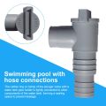 1-10pcs PVC Pool On/Off Plunger Valve Leak Proof 32mm Ground Pool Adapter Sealed Replacement for Outdoor Pool Accessories. 