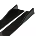6pcs 2m/2.2m Universal Car Side Skirts Winglet Extensions Splitters Body Apron Lip For BMW For Benz For Audi Glossy black. 