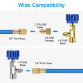 R1234YF Can Tap, R1234YF Self-Sealing And Puncture Style Refrigerant Can Tap Valve With Refrigerant Adapters. 