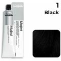 Loreal Majirel Hair Color No.1 ( Black). 