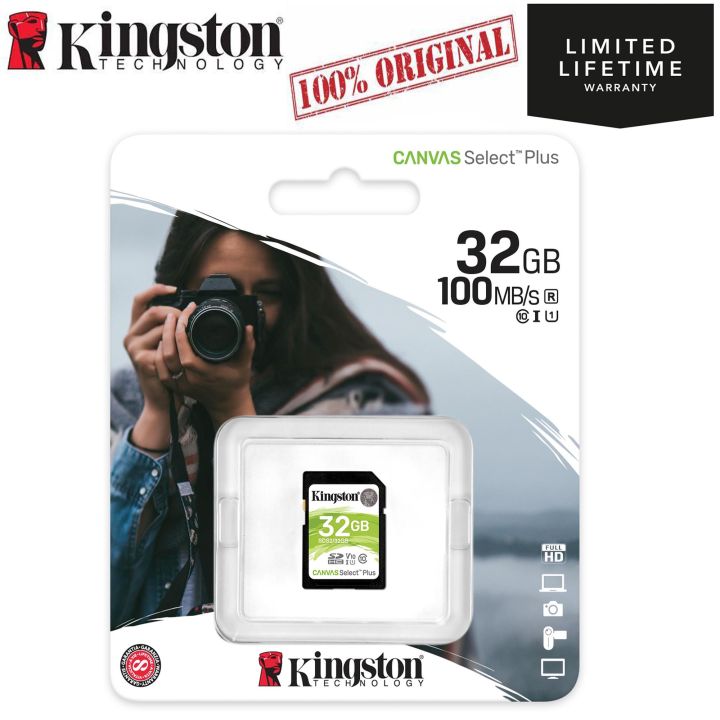 Kingston%20Genuine%20Canvas%20Select%20Plus%20SD%20Memory%20Card%20Class%2010%20SDHC%20SDXC%20UHS-1%2032GB%2064GB%20128GB%20256GB%20512GB%20SD%20Memory%20Card%20-%20Image%202