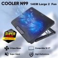 Gaming Laptop Cooling Pad 2 Fans With Screen Cooler Stand Pad Cooling For 15-17 inch Laptop NoteBook For MacBook Cooler. 