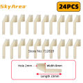 SkyArea 24Pcs Nylon Snap-Click Style Clevis Swing Keepers for RC Airplanes Sero Rod Parts Electric Planes Foam Model Accessories. 