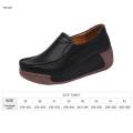 Women's Casual Shoes Fashion Thick Bottom Slip on Women 38 black. 