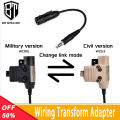 Tactical U94 PTT WADSN Earphone Militry Civil Headphone Wiring Transform Adapter Full Series Headset And PTT Airsoft Accessory. 