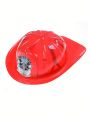 1PC Kid Pretend Play Fireman Chief Safety Helmet Firefighter Hat Cap Toy Red. 
