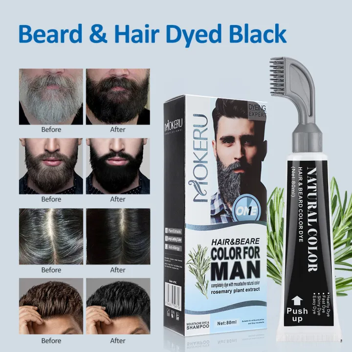 Men's%20Hair%20Dye%20Black%20Beard%20Dye%20Cream%20with%20Comb%2080ml%20Rosemary%20Natural%20Black%20Beard%20Dye%20Shampoo%20Pure%20Plant-Based%20Instant%20Dye%20Cream%20-%20Image%202