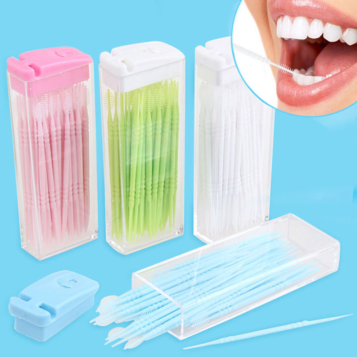 【LuxeGlow】50pcs/box Color Random Portable Disposable Two-head Plastic ...