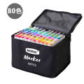 30/40/60/80 Colors Alcohol Markers Set Double Tipped Colored Pens Fine Point Art Markers Packed in Cloth Bag for Kids Adult Coloring Drawing Illustrations Artist Sketching. 