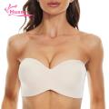 Muses Mall Strapless Bra Comfortable Strapless Push-up Bra with Detachable Straps Perfect for Off-shoulder Tops Dresses Soft Breathable Padded Available in Solid Colors Ideal for Southeast Asian Women Supportive. 