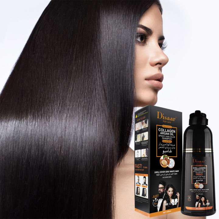 Super%20DISAAR%20400ML%20Argan%20Oil%20Speedy%20Hair%20Color%20Shampoo%20Cover%20Gray%20White%20Hair%20Natural%20Black%20Hair%20Dye%20Shampoo%20Repair%20Damaged%20-%20Image%202